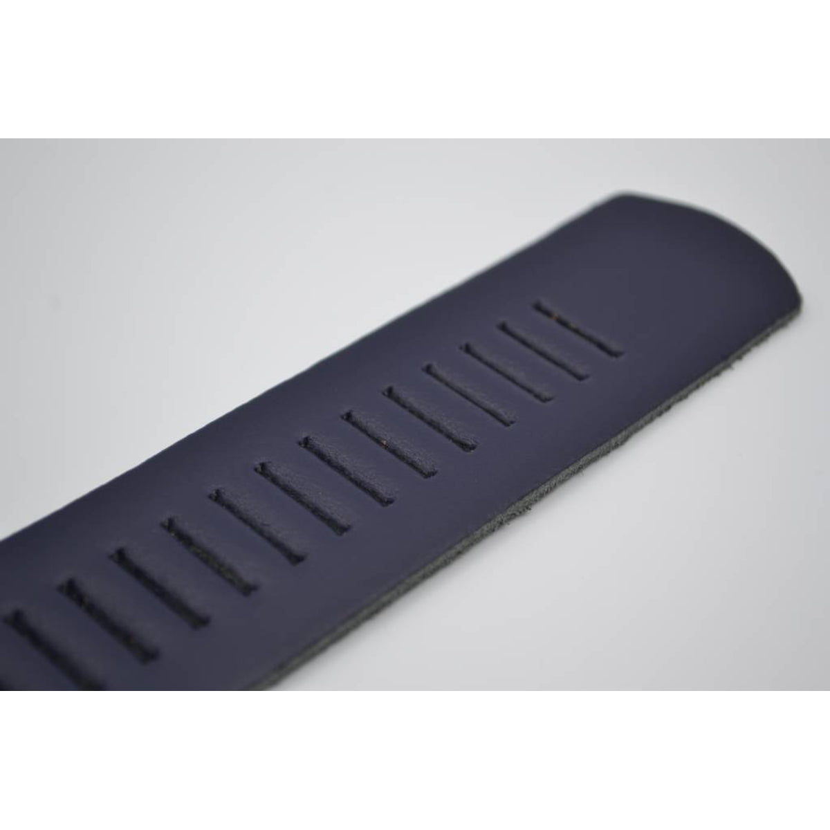 split lederen 40mm donker blauwe casual perforatie riem
