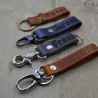 sleutelhanger met Logo of naam.
