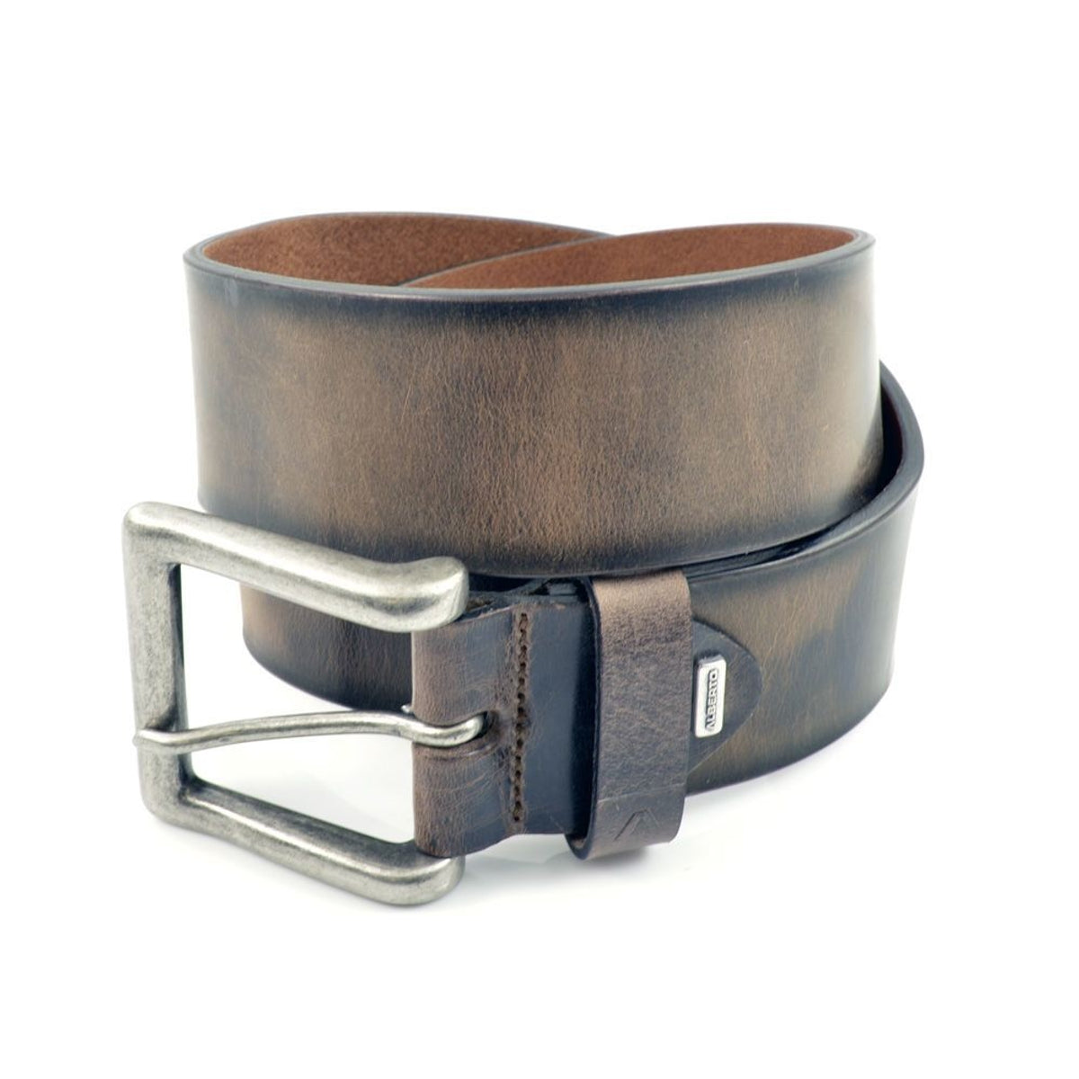 Vette bruine riem van Alberto.