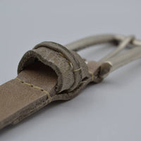 taupe 20mm brede riem met speelse lus