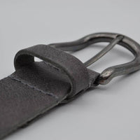 grijze italiaans volnerf lederen casual riem