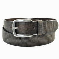 4cm brede bruine riem. Italiaans nerf leer.