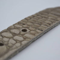 3cm taupe italiaans volnerf lederen casual riem 