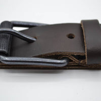 split lederen 40mm bruine casual riem