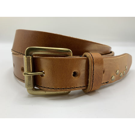 cognac riem met gave details.