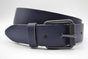 split lederen 40mm donker blauw casual riem