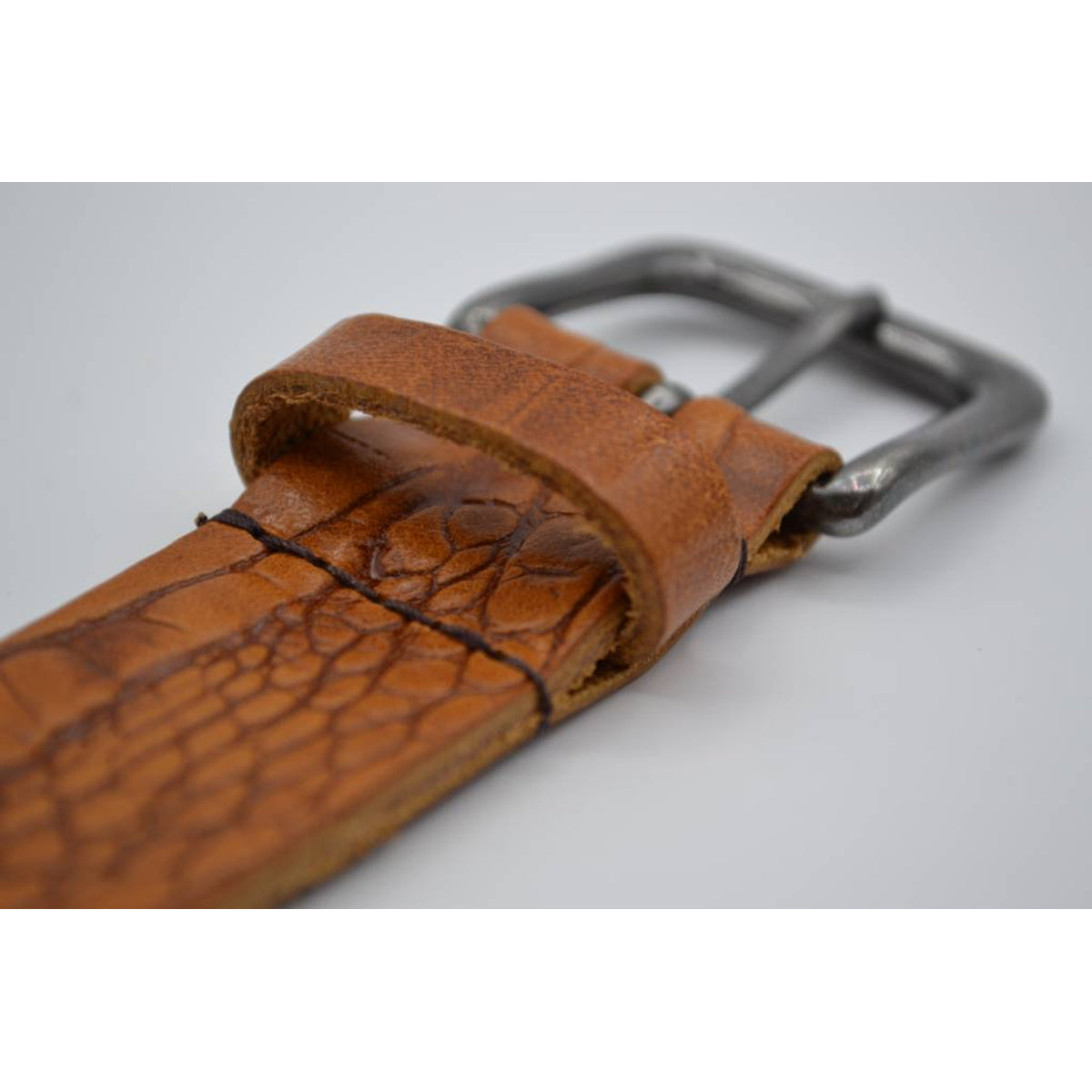 3cm cognac italiaans volnerf lederen casual riem