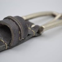 grijze 20mm brede riem met speelse lus