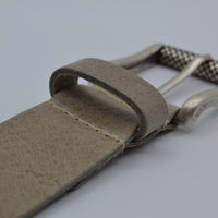 taupe italiaans volnerf lederen casual riem