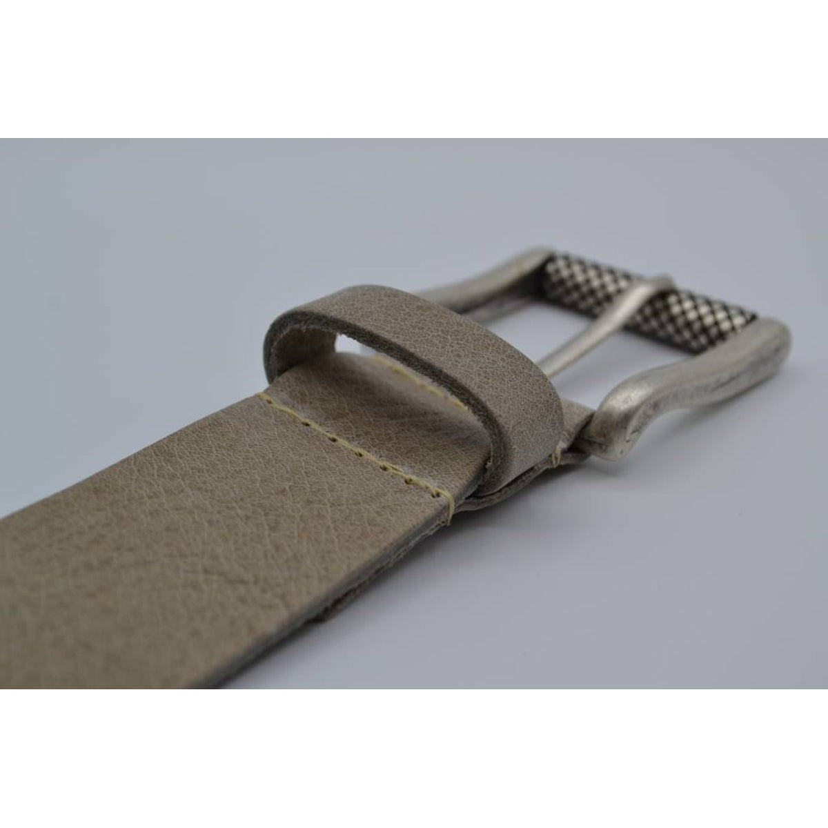 taupe italiaans volnerf lederen casual riem
