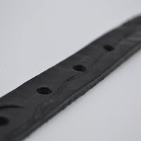 zwarte 2cm brede krokodillen print damesriem