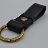 zwarte vintage sleutelhanger met naam of logo
