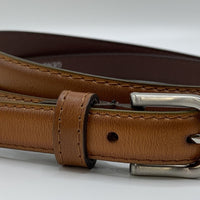 Nette cognac 2cm brede damesriem