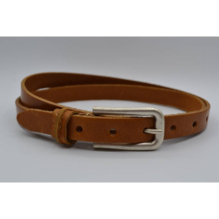 cognac 20mm brede riem met speelse lus