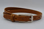 cognac 20mm brede riem met speelse lus