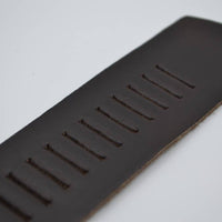 split lederen 40mm donker bruine casual perforatie riem