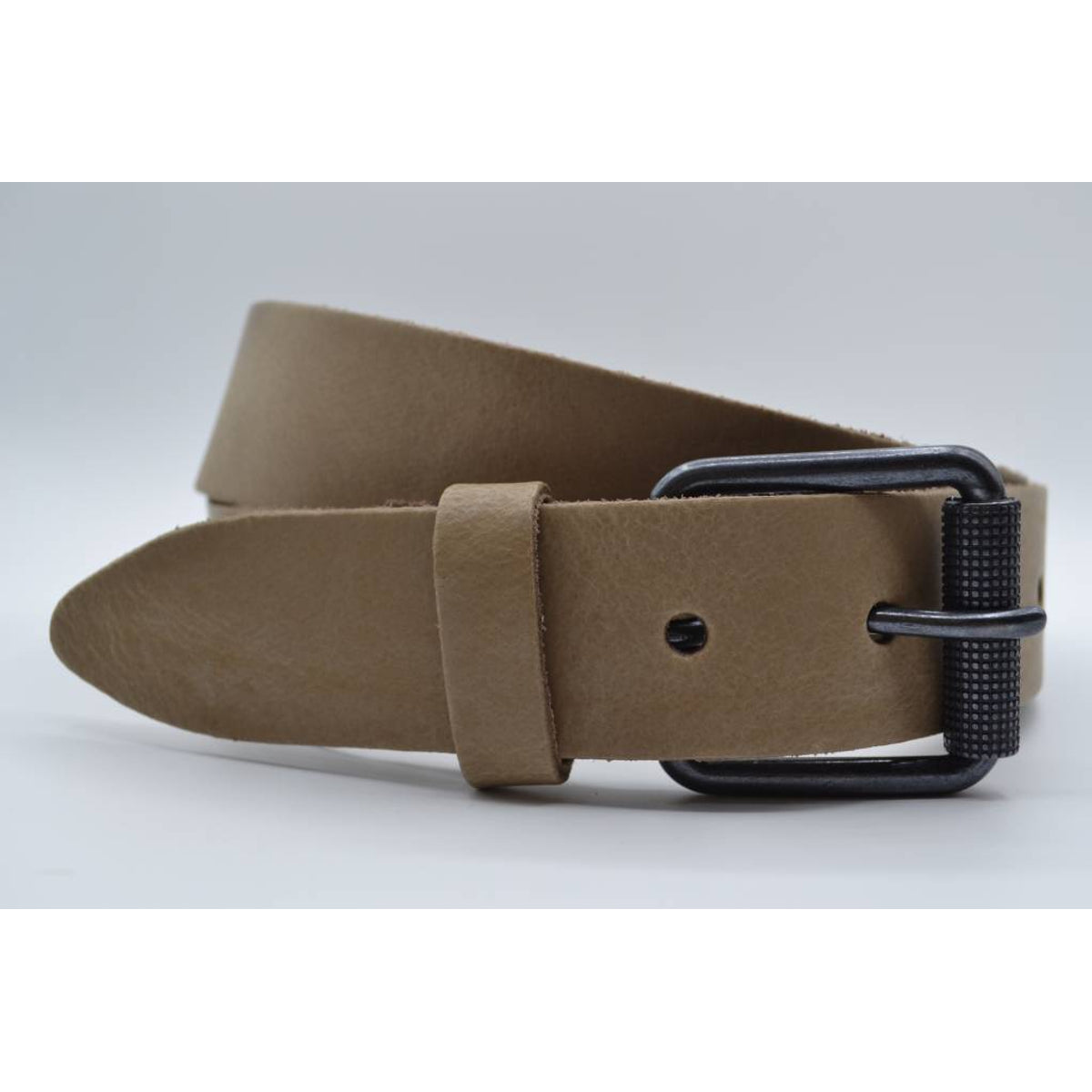 split lederen 40mm taupe casual riem