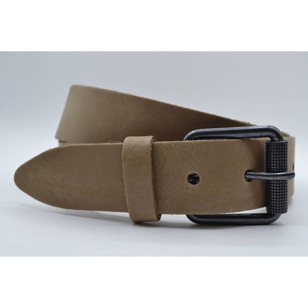 split lederen 40mm taupe casual riem