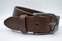 Bruine italiaans volnerf lederen casual riem