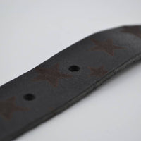 3cm zwarte kinder riem met sterprint 