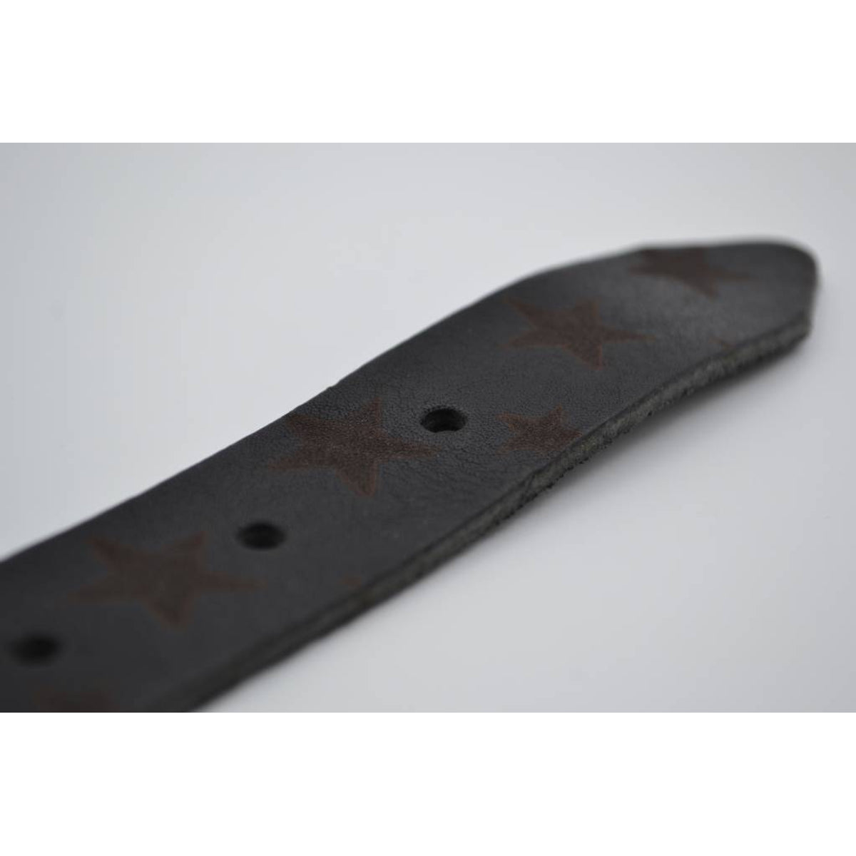 3cm zwarte kinder riem met sterprint 