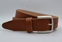 split lederen cognac dames/heren riem