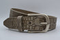 4cm croco taupe italiaans volnerf lederen casual riem