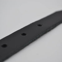 zwarte 20mm brede riem met dubbele lus