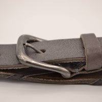 Grijze 3cm brede unieke riem 