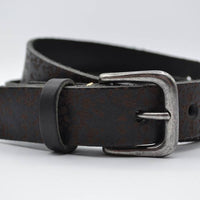 3cm zwarte kinder riem met vlekprint 