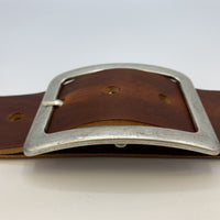 Cognac 5cm brede riem.