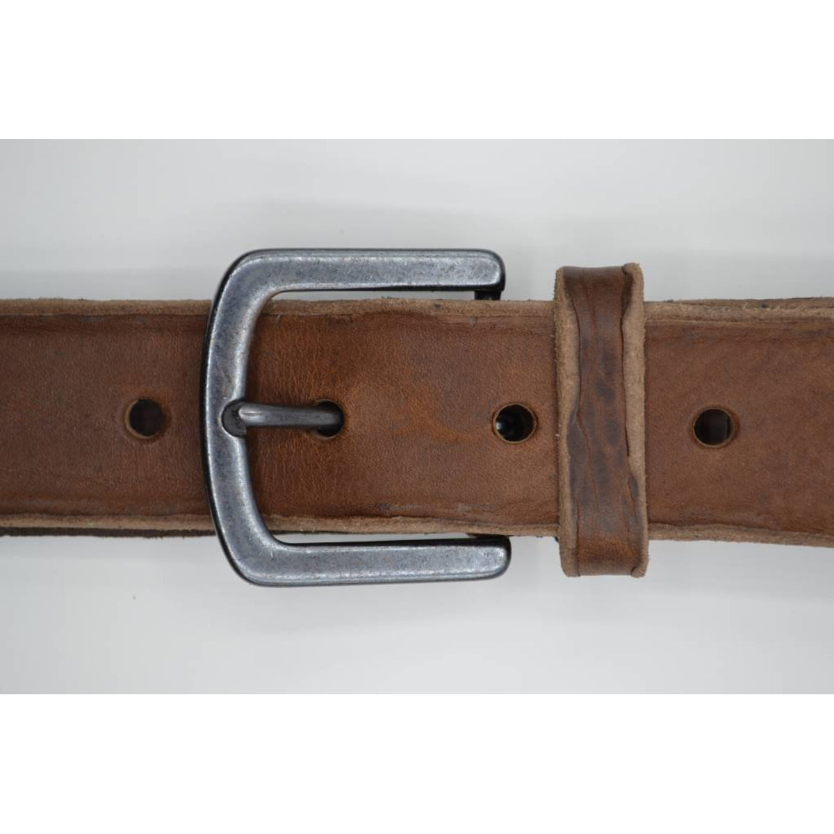 bruine italiaans lederen casual riem