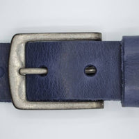 blauwe italiaans volnerf lederen casual riem