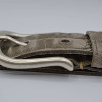 4cm croco taupe italiaans volnerf lederen casual riem