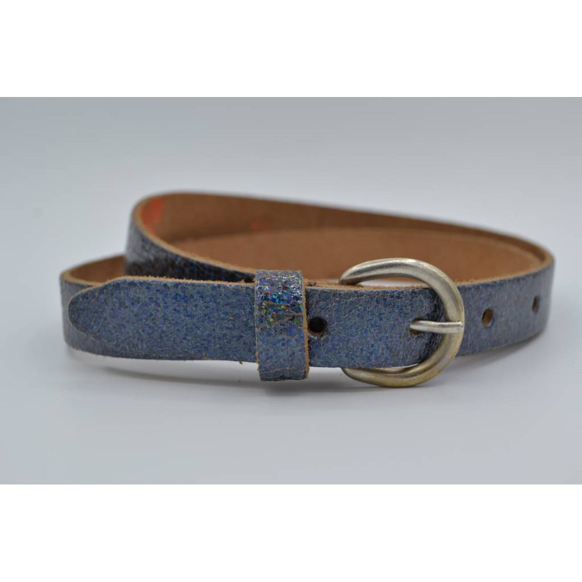 Used look disco echt lederen dames riem