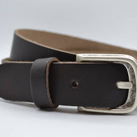 split lederen donker bruine kinder riem