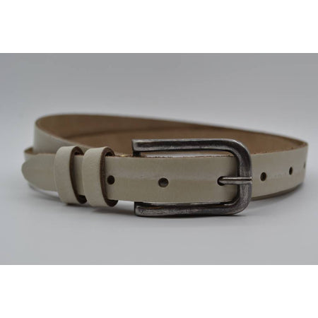 ecru 20mm brede riem met dubbele lus 