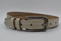 ecru 20mm brede riem met dubbele lus