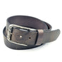 Bruin kreuk leer riem.
