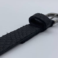 2cm brede damesriem met zwarte slangenprint