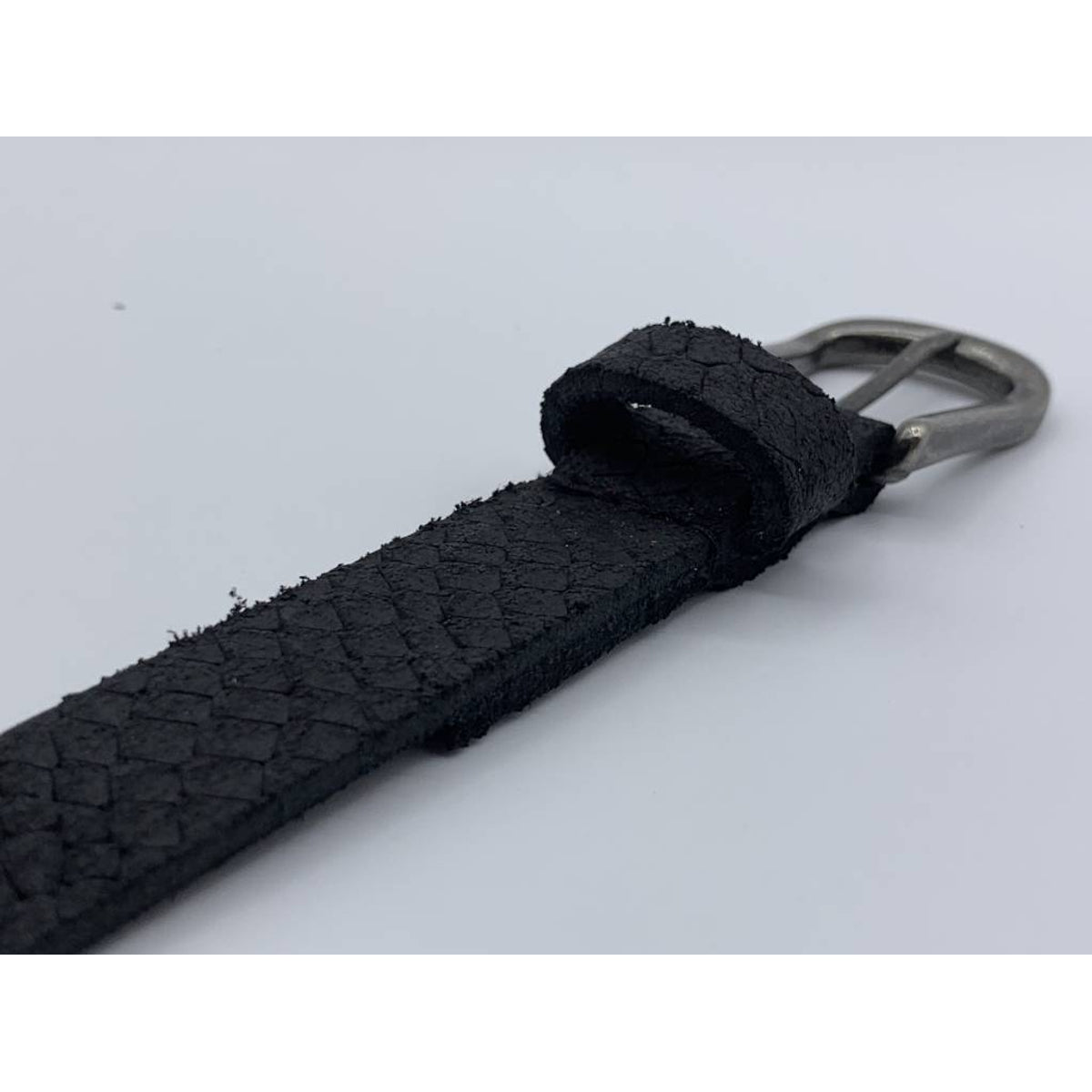 2cm brede damesriem met zwarte slangenprint