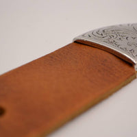 4cm western cognac volnerf lederen riem