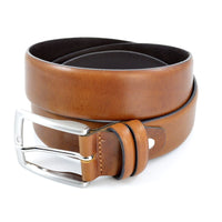 Cognac nette herenriem 