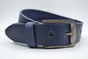 blauwe italiaans volnerf lederen casual riem