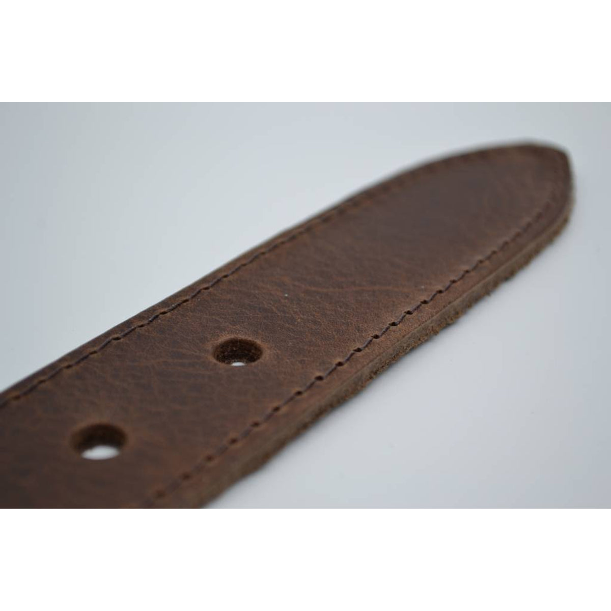 4cm bruine gestikt italiaans volnerf lederen riem