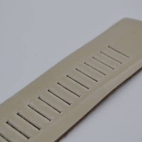 split lederen 40mm ecru casual perforatie riem