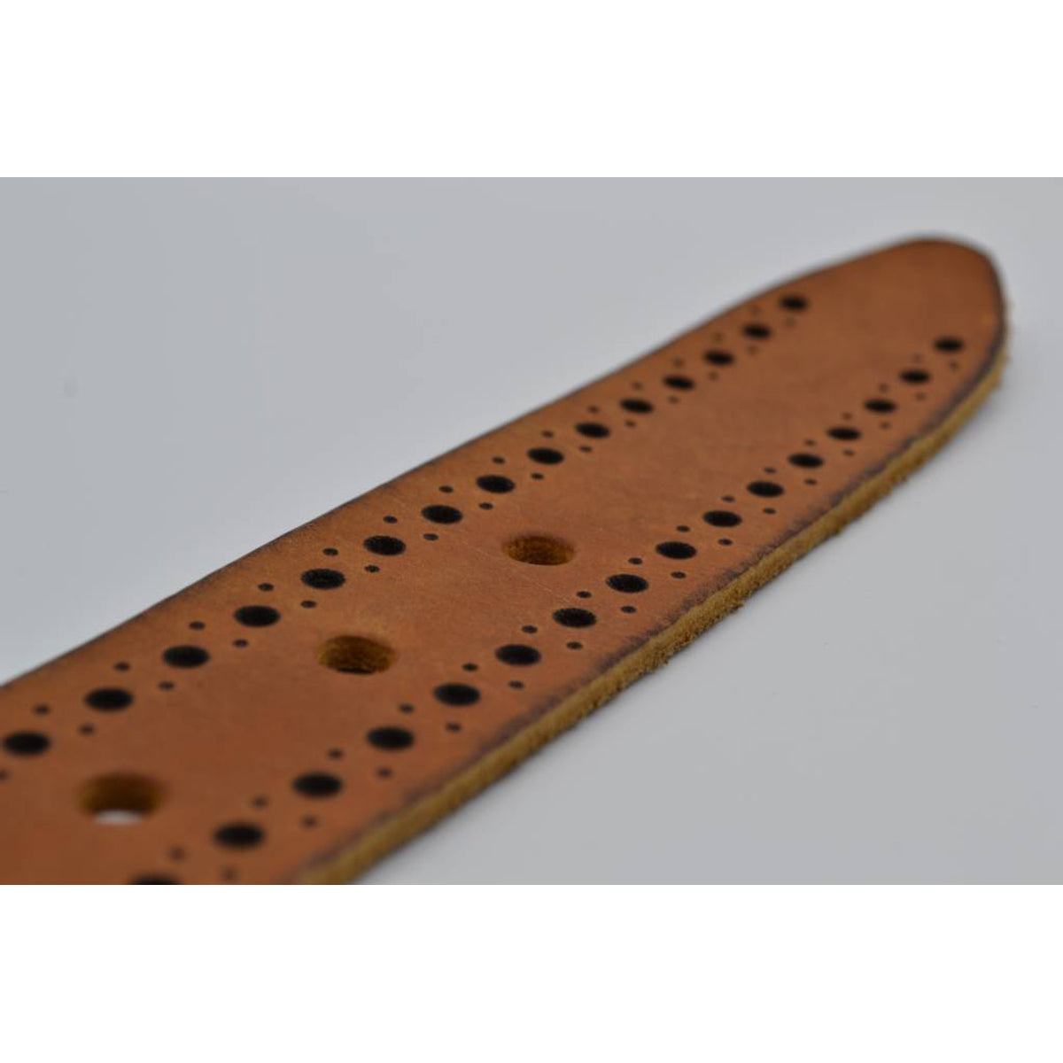 4cm cognac diep gelaserde volnerf riem 