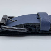 Blauwe stoere kinderriem