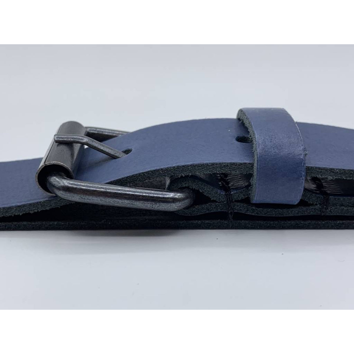 Blauwe stoere kinderriem