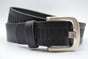 split lederen 40mm zwarte casual perforatie riem